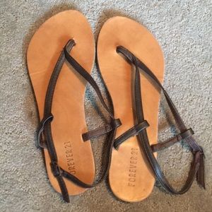 Brown forever 21 sandals